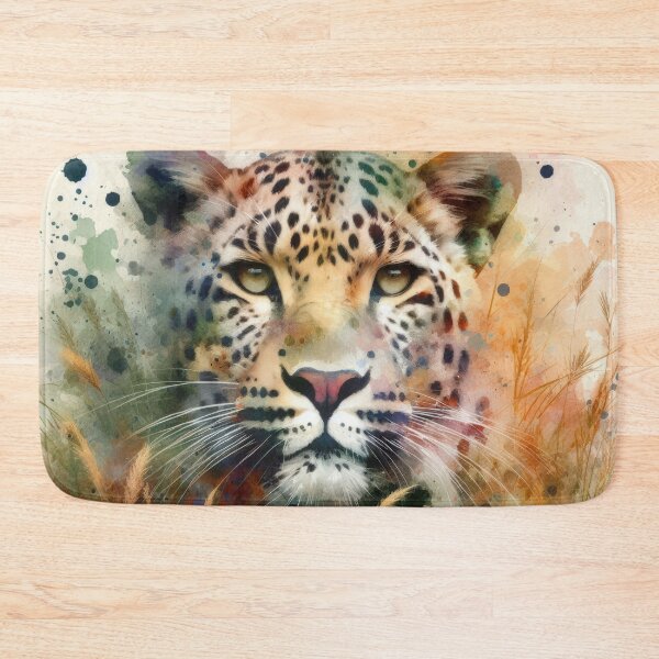 Item preview, Majestic Leopard in Watercolor Splashes designed and sold by IZiets.