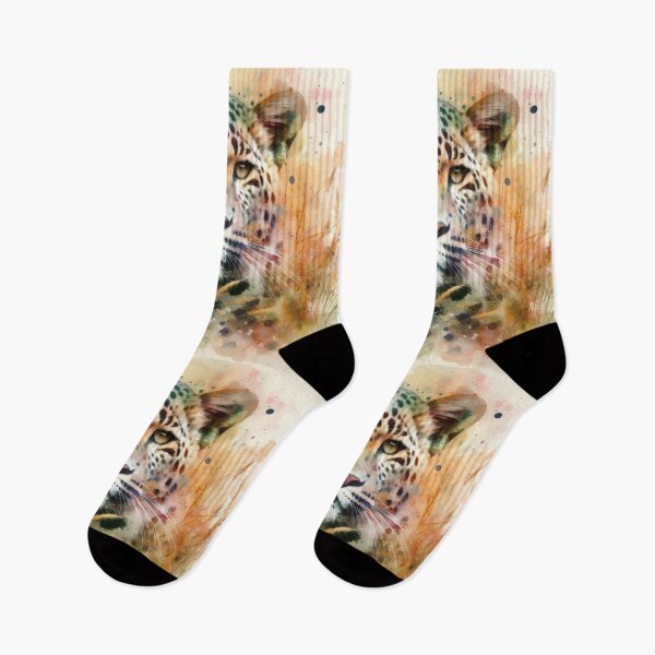 Item preview, Majestic Leopard in Watercolor Splashes designed and sold by IZiets.