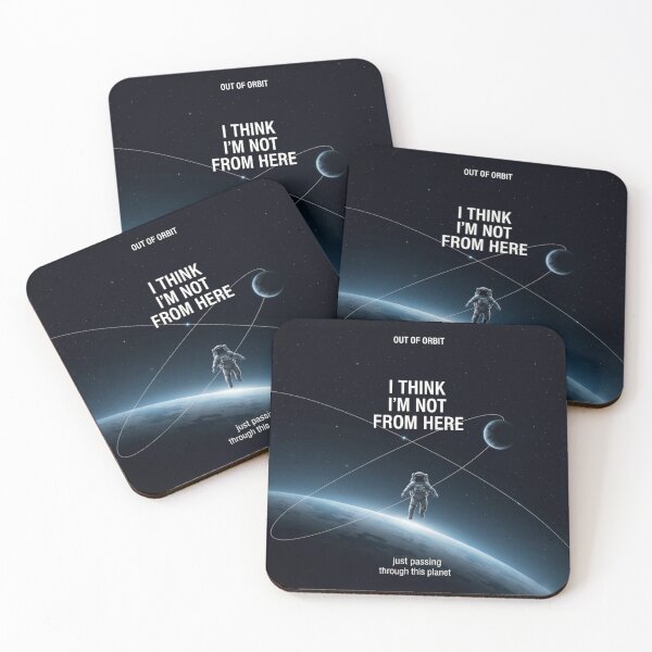 Item preview, I Think I'm Not From Here – Minimal Astronaut Space Quote Design designed and sold by Altair_.