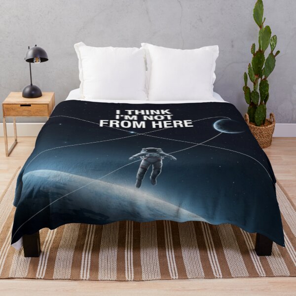 Item preview, I Think I'm Not From Here – Minimal Astronaut Space Quote Design designed and sold by Altair_.