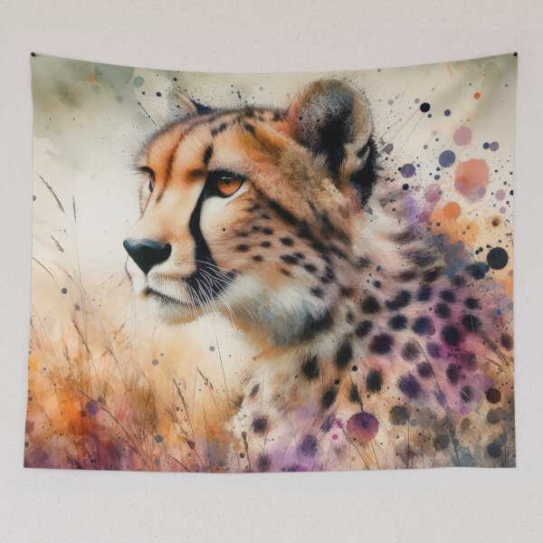 Item preview, Cheetah Portrait with Artistic Flair designed and sold by IZiets.