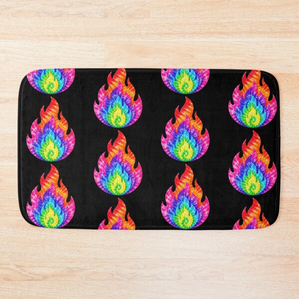 Item preview, Rainbow Tie-Dye Flame designed and sold by jgvisualarts.
