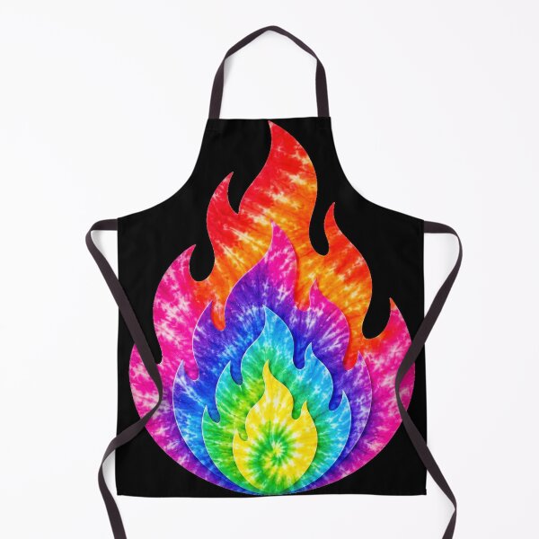 Item preview, Rainbow Tie-Dye Flame designed and sold by jgvisualarts.