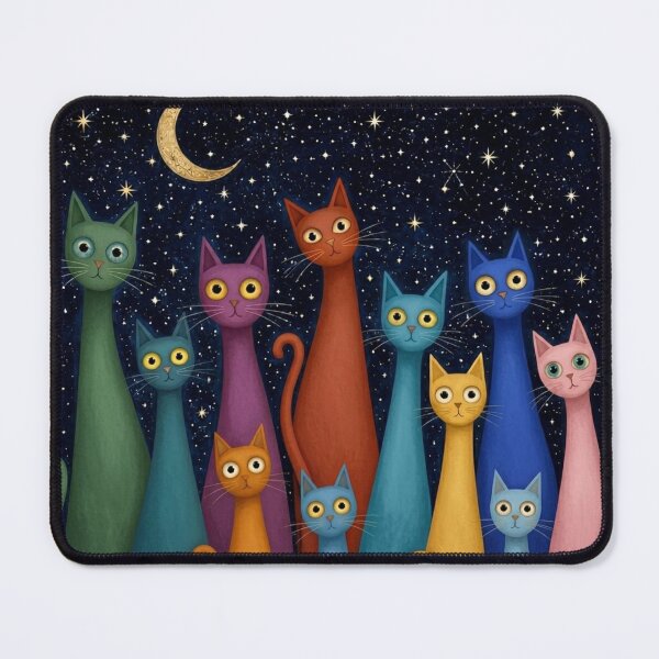 Item preview, "The Great Feline Conclave Under the Midnight Moon" designed and sold by Opps-diseño.