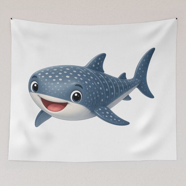 Item preview, Cute Cartoon Whale Shark - Friendly Ocean Giant Illustration designed and sold by ToonyTeez.