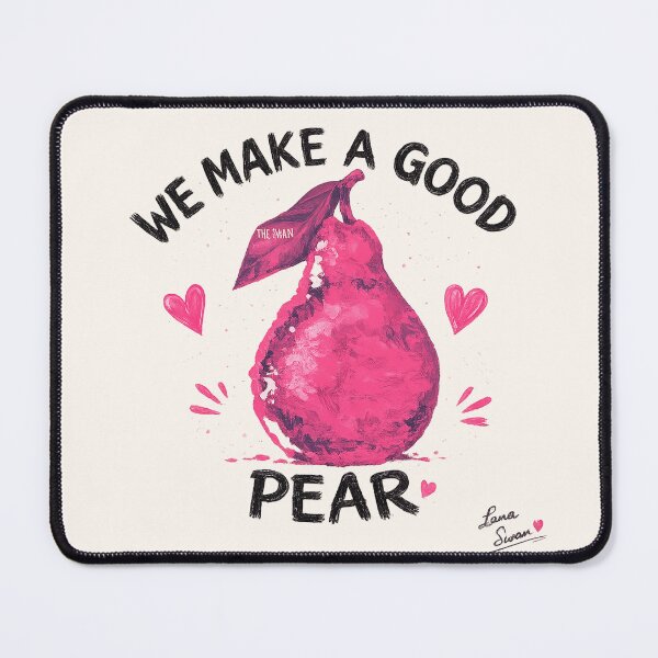 Item preview, WE MAKE A GOOD PEAR | Pink Pear Design | Cute Romantic Fruit Art designed and sold by BlueberrySwan.