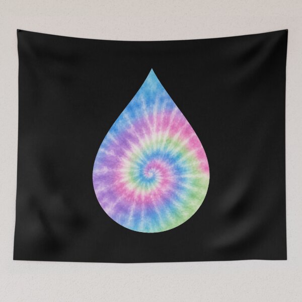 Item preview, Pastel Rainbow Tie-Dye Water Droplet designed and sold by jgvisualarts.