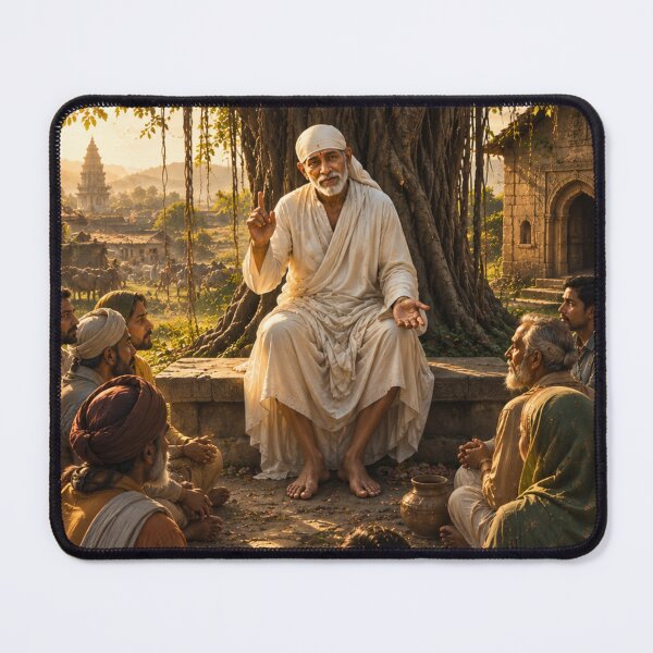 Item preview, Guru Poornima Series – Sai Baba Teaching Divine Wisdom Wall Art designed and sold by Homyar.