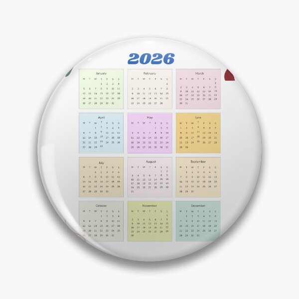 Item preview, 2026 Year Calendar – Pastel Cheerful Minimal Wall Planner designed and sold by EmeraldeaDesign.