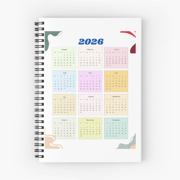 Item preview, 2026 Year Calendar – Pastel Cheerful Minimal Wall Planner designed and sold by EmeraldeaDesign.