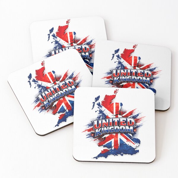 Item preview, United Kingdom Flag Map designed and sold by darkan1.