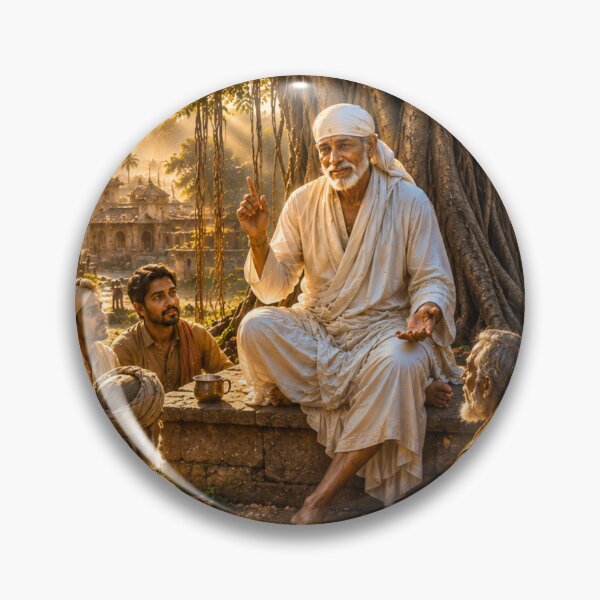 Item preview, Guru Poornima Series – Sai Baba Spiritual Gathering Under the Sacred Tree designed and sold by Homyar.