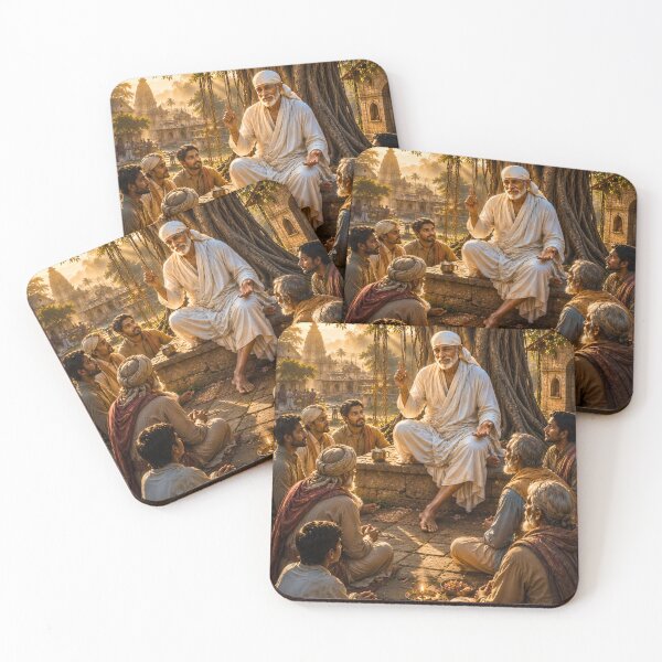 Item preview, Guru Poornima Series – Sai Baba Spiritual Gathering Under the Sacred Tree designed and sold by Homyar.