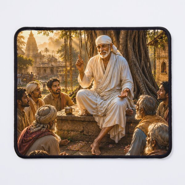 Item preview, Guru Poornima Series – Sai Baba Spiritual Gathering Under the Sacred Tree designed and sold by Homyar.