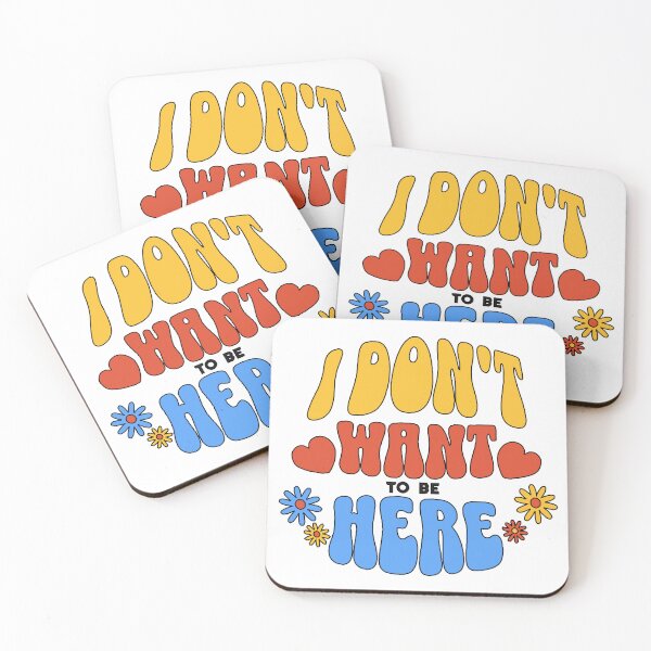 Item preview, I Dont Want To Be Here Minimalist Phrase 70s - Introverts Text designed and sold by silviaarzamendia.