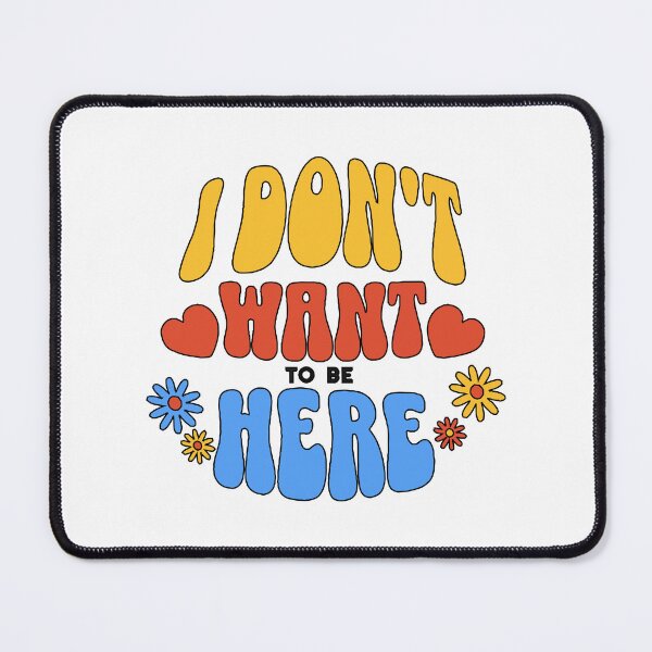 Item preview, I Dont Want To Be Here Minimalist Phrase 70s - Introverts Text designed and sold by silviaarzamendia.