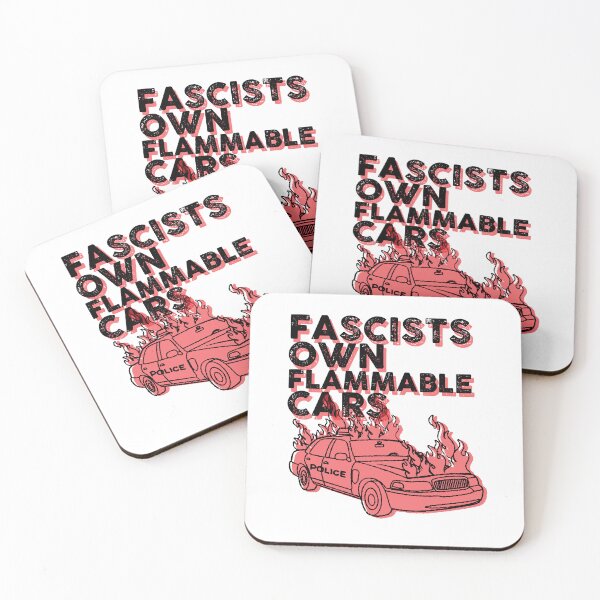 Item preview, fascists own flammable cars (antifa) designed and sold by remerasnerdas.