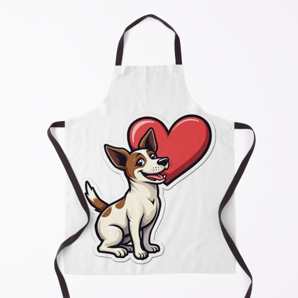 Item preview, Jack Russell Terrier with red heart designed and sold by Prints by Mat.