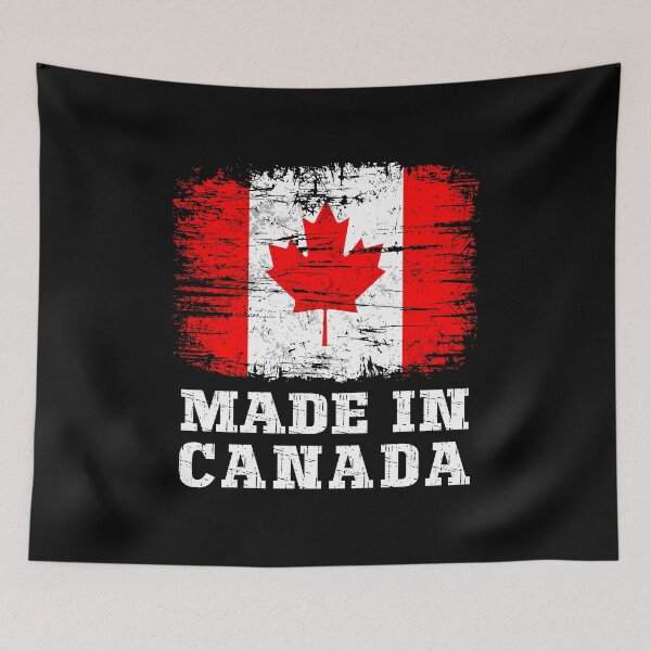 Item preview, Vintage Made in Canada Distressed Flag designed and sold by Dmetalx Art Apparel.