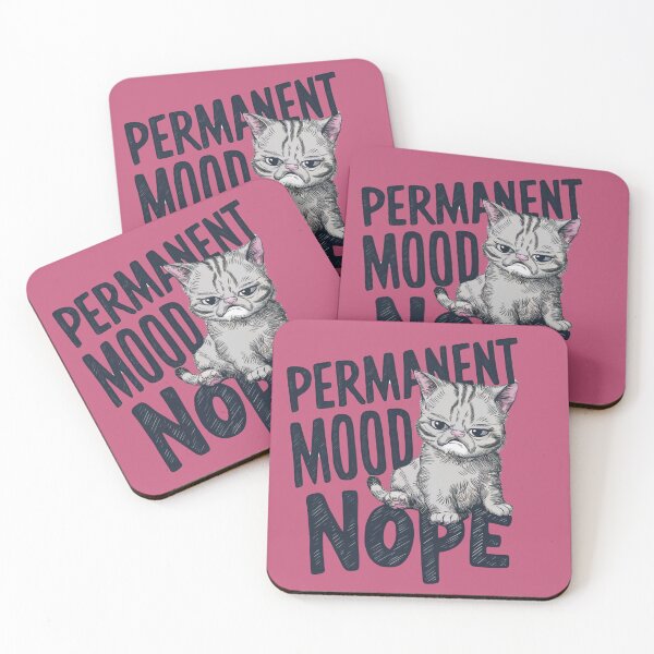 Item preview, Permanent Mood Nope, Loving Cats in Daily Life  designed and sold by MalwasBasket.