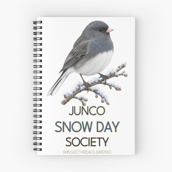 Item preview, Junco Snow Day Society - Winter Birding Tee designed and sold by WingedThreads.