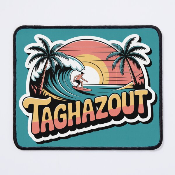 Item preview, Taghazout Surf Retro Beach Art – Morocco Wave Ocean Coastal Poster designed and sold by CaliforniaDi.