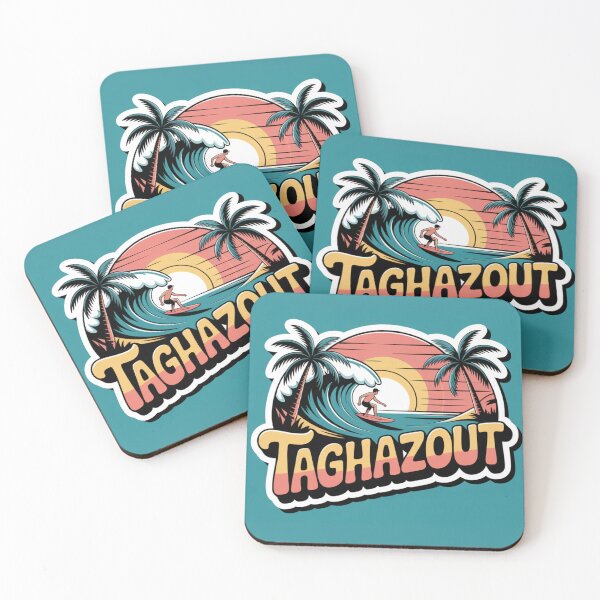 Item preview, Taghazout Surf Retro Beach Art – Morocco Wave Ocean Coastal Poster designed and sold by CaliforniaDi.