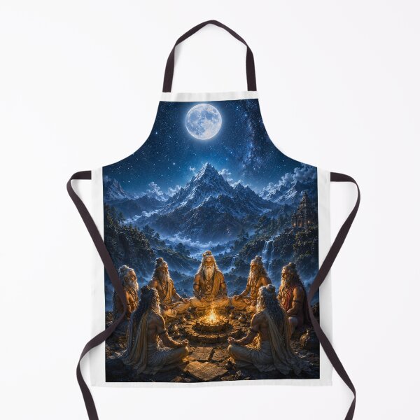 Item preview, Guru Poornima Series – Sapta Rishi Himalayan Moon Meditation Wall Art designed and sold by Homyar.