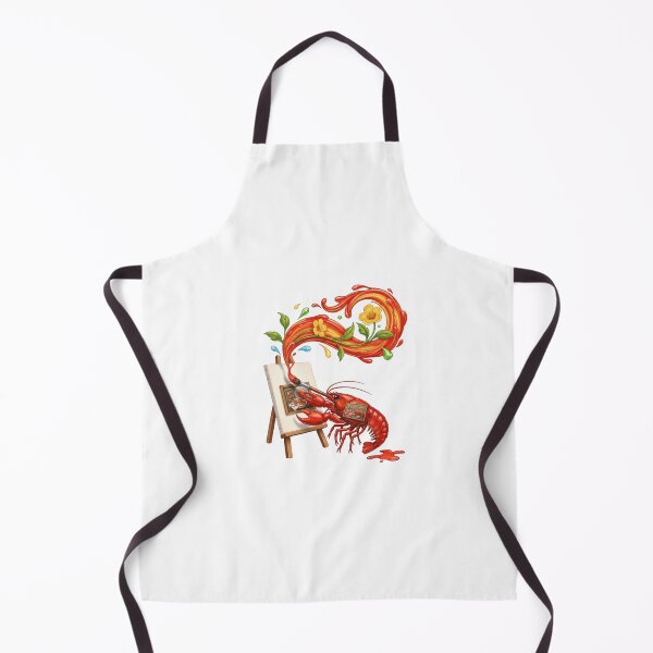 Item preview, Red Crayfish Painter Creating Floral Art designed and sold by AbanoubStore.