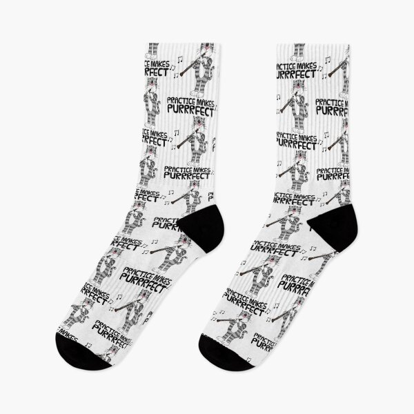 Item preview, Cat Playing Oboe, Practice Makes Purrrfect, Musician Funny designed and sold by doodlerob.