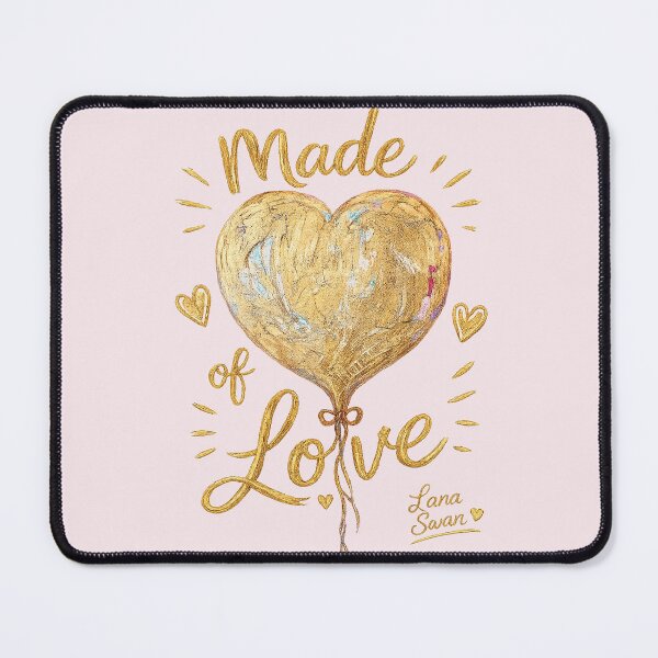 Item preview, MADE OF LOVE | Golden Balloon Design | Romantic Glam Aesthetic designed and sold by BlueberrySwan.