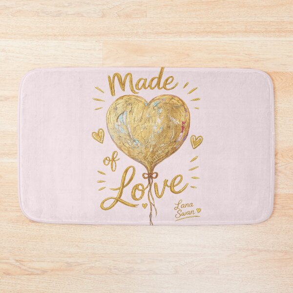 Item preview, MADE OF LOVE | Golden Balloon Design | Romantic Glam Aesthetic designed and sold by BlueberrySwan.