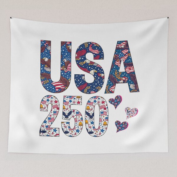 Item preview, USA 250 Patriotic Lettering Pattern designed and sold by dcohea.