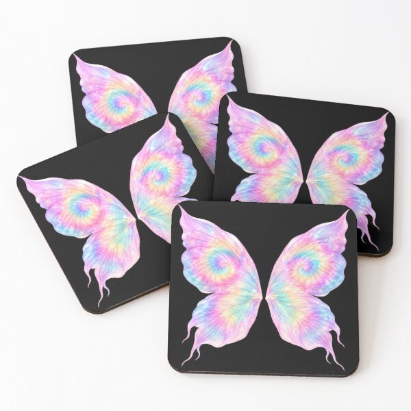 Item preview, Pastel Rainbow Tie-Dye Butterfly Wings designed and sold by jgvisualarts.