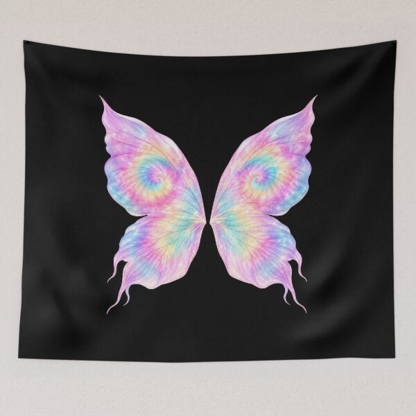 Item preview, Pastel Rainbow Tie-Dye Butterfly Wings designed and sold by jgvisualarts.