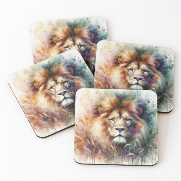 Item preview, Lion in a Watercolor Field designed and sold by IZiets.