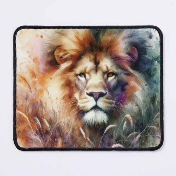 Item preview, Lion in a Watercolor Field designed and sold by IZiets.