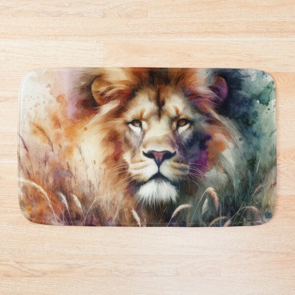 Item preview, Lion in a Watercolor Field designed and sold by IZiets.
