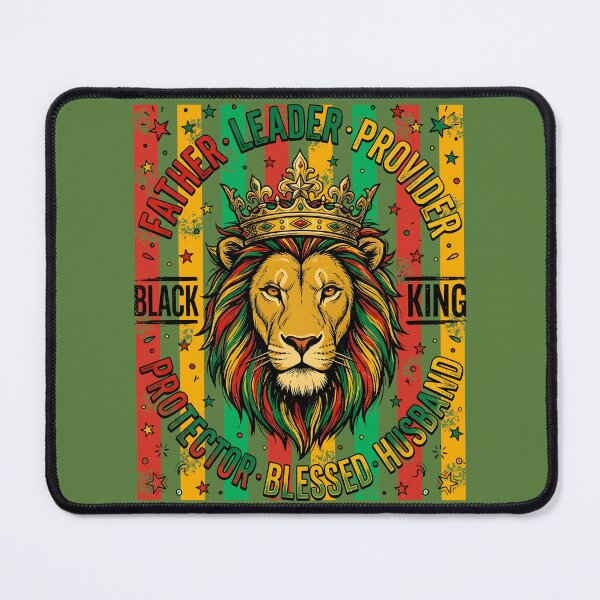 Item preview, Father, Leader, Provider, Black King - Father's Day - Juneteenth Lion designed and sold by legendaryskins.