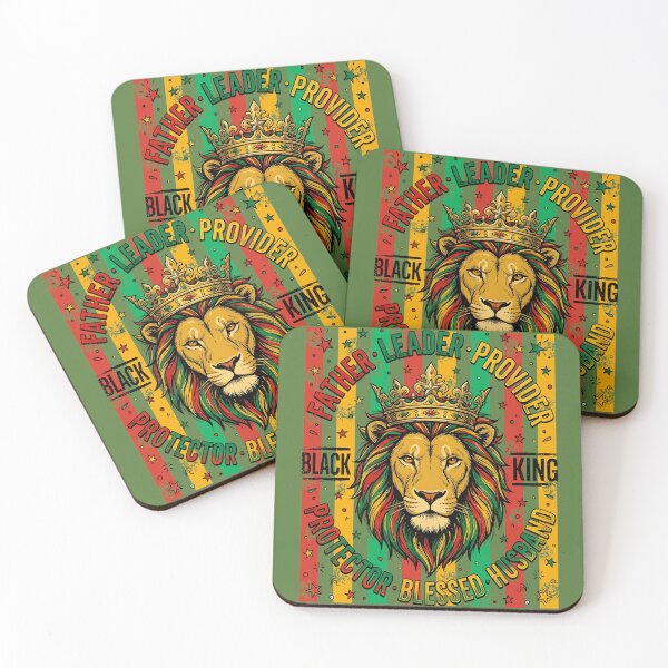 Item preview, Father, Leader, Provider, Black King - Father's Day - Juneteenth Lion designed and sold by legendaryskins.