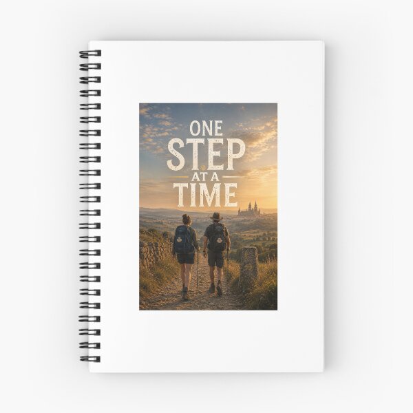 Item preview, One Step At A Time | Camino de Santiago Pilgrims | Portuguese Way Journey Design designed and sold by PilgrimsoulPT.