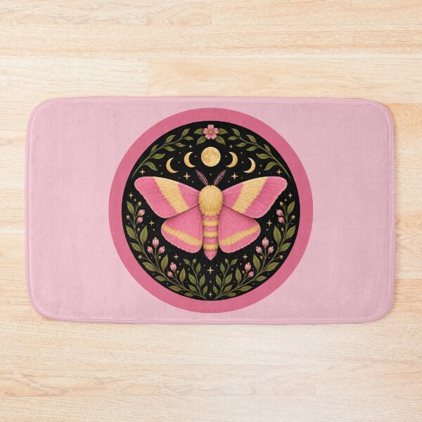 Item preview, Rosy Maple Moth Witchy Nature Illustration designed and sold by Eh Plus Designs.