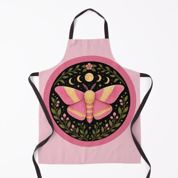 Item preview, Rosy Maple Moth Witchy Nature Illustration designed and sold by Eh Plus Designs.