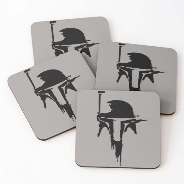 Item preview, Mando Helmet Abstract Drip Silhouette Graphic Art designed and sold by G-A-D-U.