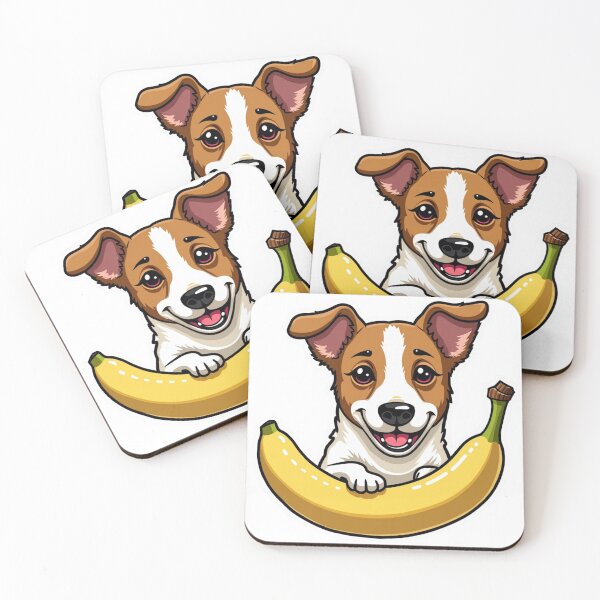 Item preview, Jack Russell Terrier with banana designed and sold by Prints by Mat.