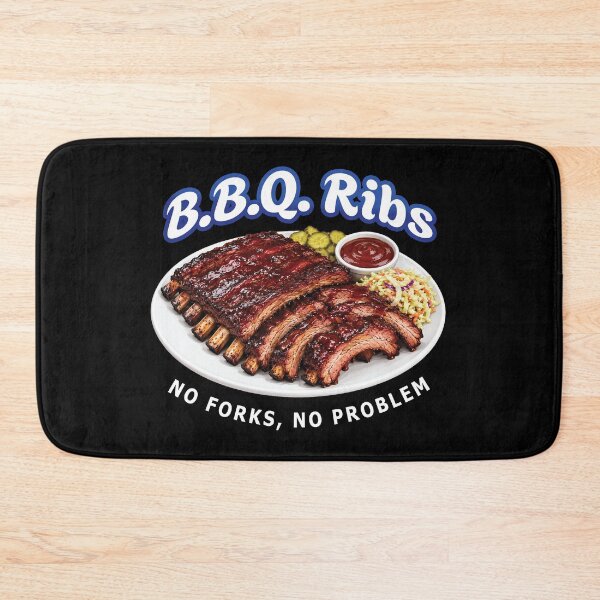 Item preview, BBQ Ribs Classic Barbecue Foodie Design - No Forks No Problem designed and sold by merchxwear.