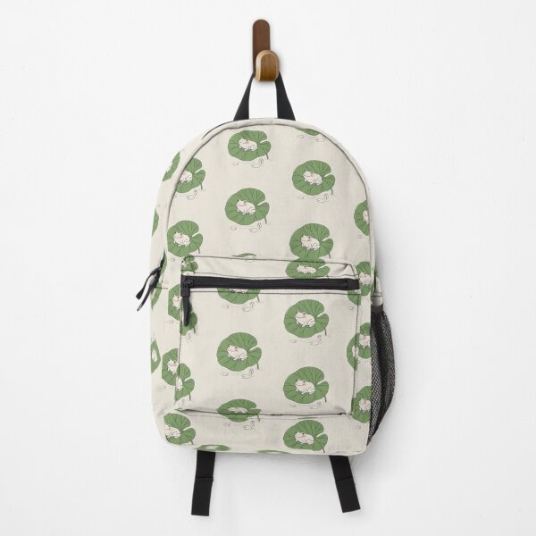 Item preview, Minimalist Zen Lotus Leaf Blushy Frog Line Art designed and sold by DuckOddity.