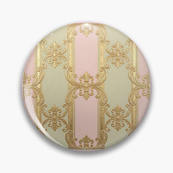 Item preview, Pistachio & Matte Pink Striped Gold Baroque designed and sold by DesignsByPrnces.