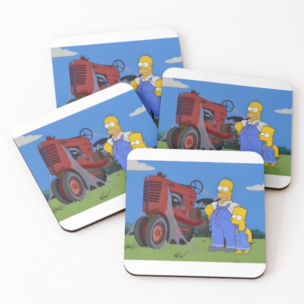 Item preview, Homer and Bart with Tractor in the Tomacco Farm designed and sold by DohLab.