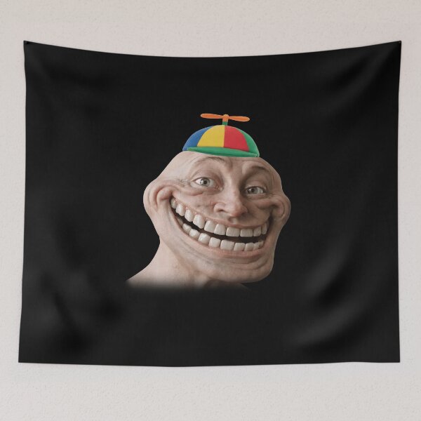Item preview, Propeller Cap Realistic Troll Face Meme designed and sold by elderberry.